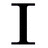 A static image composed of two distinct sections: a large black 'I' on the left and a red heart symbol on the right, with pixelated text below.