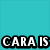 A static image with four colored quadrants displaying text: 'CARA IS THE BEST' in cyan and green, 'SISTER EVER!!' in blue.