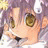 A pixelated anime-style character face with light purple hair and large brown eyes on the left, next to a black background with white text "Anime IM" and stylized signature "cOw" on the right.