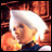 Pixelated image of a character with white hair and orange clothing against an orange background, next to text reading "Anime IM" and "com" on black.