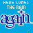 Animated contact sheet of a 5x5 grid showing sequential frames from an AIM buddy icon with blue background, yellow stars, and text transitions between "HERE COMES THE RAIN" and "FALLING FROM THE STARS...".