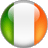Static circular icon featuring the Irish flag colors in a three-part vertical layout with green on left, white in center, and orange on right, rendered as a pixelated 256x256 image with rounded edges and subtle gradient effects.