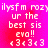 Pixelated text on a pink-to-red gradient background with repeated phrases and symbols.