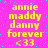 A static image with a bright pink background and scattered cyan dots, displaying yellow text in two identical vertical