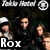 Animated sequence showing a group of people with text overlays changing from 'Rox' to 'My' and 'Sox!' across frames.