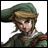 Pixelated anime-style character with green tunic and hat, side-by-side with black background text "Anime IM" and stylized "COM" logo in a 2x1 contact sheet layout.