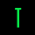 Green pixelated text and symbols on black background with a gray rectangle at bottom right, featuring 'THE X FILES' and 'THE TRUTH IS OUT THERE' phrases.