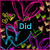 Animated pixel art with neon-colored abstract shapes and text reading "Did You Forget?" on a black background.