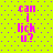 Bright yellow background with purple dots, pink text reading "can i lick u?" in four identical vertical arrangements.