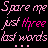 Pixelated text in pink and magenta on black background with visible dithering and anti-aliased edges, arranged across two frames of an animated contact sheet.