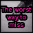 six with pink text on a grayscale background showing partial phrases about missing someone