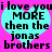 A static image with a bright pink background and two identical cyan hearts containing text.