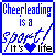 Blue and white pixelated icon with 'Cheerleading is a sport. It's life' text, heart symbol, and cheerleading baton graphic.