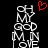 Two identical pixelated text stacks on black background with red heart above left stack; one stack has a visible red heart animation.