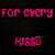 Pixelated text and heart symbols in pink, cyan, and magenta on black background with scattered dots.