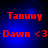 Red text on blue background with two lines of pixelated lettering, showing slight variations in brightness and blur across four