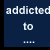 Animated sequence showing a Starbucks Coffee logo transitioning from partial to full view alongside text reading 'addicted to' on dark blue background.