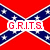 Red background with blue X-shaped cross featuring white stars, overlaid text in red and white.