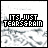 Pixelated text 'IT'S JUST TEARS & RAIN' over a grayscale wave pattern with blue highlights in the second of frames
