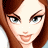 A 48x48 pixel animated buddy icon featuring a cartoon woman's face on the left and green text reading "Original Icons .com" on a dark green background on the right, displayed as two frames in a contact sheet layout.