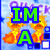 Animated pixel art of orange duck-like creatures with yellow beaks and green eyes, set against a light blue background with purple text elements.