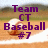 Pixelated image with purple text reading "Team CT Baseball #7" over a blurred baseball field background featuring a baseball and bat.