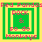 Four identical pixelated icons arranged in a , each featuring layered green and yellow squares with pink text reading "Red Pandas" at top, "ROCK & so do Monkeys" inside the center square