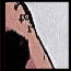 Animated sequence showing a character's hand, torso, face, and text with changing visual elements.