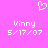 Pixelated white heart symbol above two identical text blocks on solid pink background.