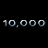 A 4-frame contact sheet of an animated icon showing a woman with brown hair and blue eyes in various poses, accompanied by the text "10,000" on some frames.