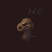 Brown pixelated object with dark base rotates clockwise on dark background, repeating in pattern