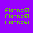Green pixelated text 'AlannaG1' repeated across a purple background with white rectangular overlays in some sections.