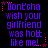 Pixelated purple text on black background with pink star accents, arranged in a of six identical