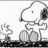 Black-and-white cartoon dog with dark ear patch sits beside small tree, holding object; green text box reads 'best friends(:' in purple letters.