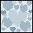 Pixelated blue heart pattern background with four text reading 'I see You staring at me but it doesnt mean a thing...'