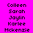 Pixelated text on a bright pink background with a gray rectangle in the bottom right corner.