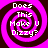 Four identical spiral patterns with text reading "Does This Make U Dizzy?" in white pixelated font on a pink and dark brown background.