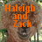 A pixelated image of a llama with orange text reading "Haleigh and Zach are llama buddies for life" overlaid on top.