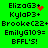 Green background displays two identical of text with red pixelated symbols changing between observations