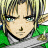A 48x48 pixel buddy icon featuring a close-up of an anime-style character with blonde hair and green eyes on the left, paired with stylized text reading "Anime IM" and "COM" on a black background to the right.