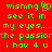 Red background with green pixelated text reading 'wishing see it in my eyes.... the passion i hav 4 u' and a heart symbol.