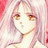 Pixelated anime-style character with light pink hair and brown eyes on left, next to black background with white text "Anime IM" above cursive "com" on right.