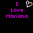 Pixelated text and heart symbol on black background with purple and white elements.