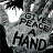Pixelated static image with dark and light gray tones, featuring partially visible black text on a textured background.