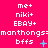 A static image with a bright pink background displaying repeated text and symbols in white, blue, and cyan.