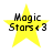 Yellow star-shaped icon with black text 'Magic Stars <3' overlaid, displayed in a