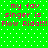 Green background with white dots and repeated pink text reading 'my fav singer is Flow Rida!!!' in a pixelated style.