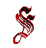 Red stylized 'S' shapes in various forms against a light gray background, transitioning from flowing script to solid block letters.