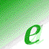 Green and white pixelated of letters with varying opacity, showing animated transitions between characters