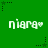 Green background with repeated white text 'niara*' and black star icons arranged in a pattern
